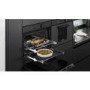 Refurbished Samsung NV75T9879CD Infinite Dual Cook Steam 60cm Single Built In Electric Oven Graphite Grey