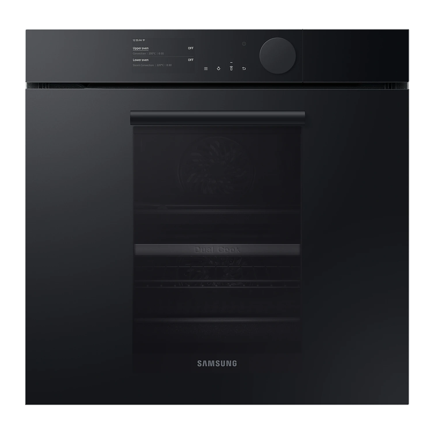 Samsung Infinite Dual Cook Steam Single Oven - Graphite Grey