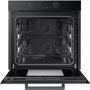 Refurbished Samsung Infinite NV75T9879CD Dual Cook Steam 60cm Single Built In Electric Oven Graphite Grey