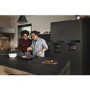 Refurbished Samsung NV75T9879CD Infinite Dual Cook Steam 60cm Single Built In Electric Oven Graphite Grey
