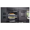 Refurbished Samsung NV75T9879CD Infinite Dual Cook Steam 60cm Single Built In Electric Oven Graphite Grey