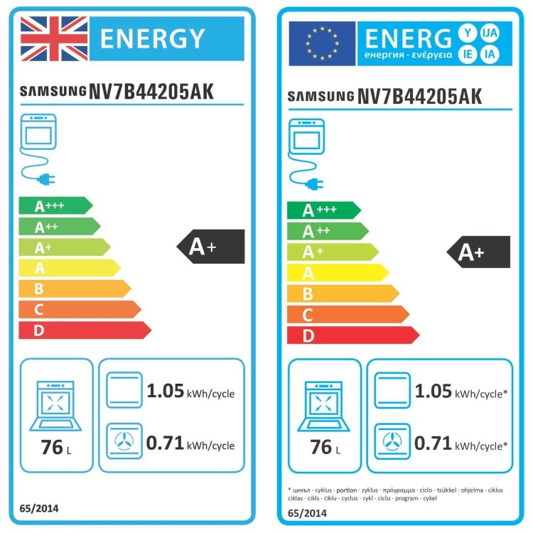 Samsung Series 4 NV7B44205AK/U4 Electric Single Oven - Black