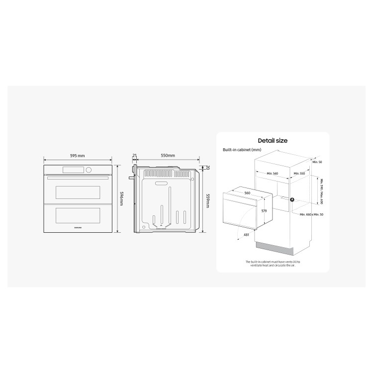 Samsung Series 5 Dual Cook Flex Oven - Black