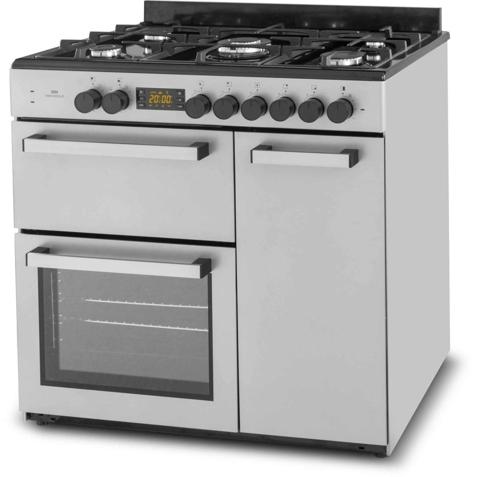 New World NW90DF3ST 90cm Triple Cavity Dual Fuel Range Cooker