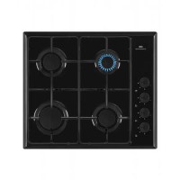 GRADE A2 - New World 60cm Black 4 Burner Gas Hob