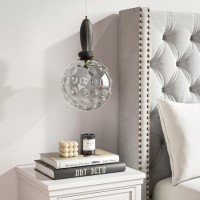 Grey Globe Pendant Ceiling Light with Dimpled Glass Effect - Vercelli Grey Globe Pendant Ceiling Light with Dimpled Glass Effect - Vercelli