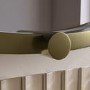 Round Brass Heated Bathroom Mirror with Lights 600mm - Nyx