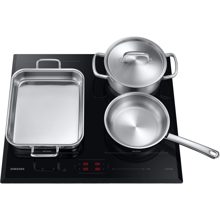 Refurbished Samsung NZ64B5066KK 59cm 4 Zone Induction Hob with Dual Flex Zone