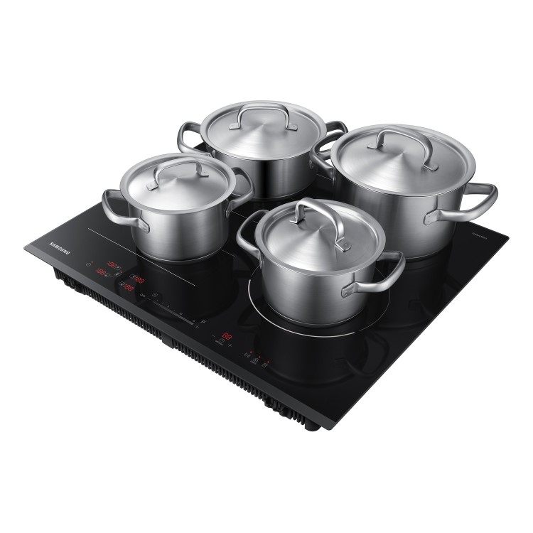 GRADE A1 - Samsung NZ64N7757GK 60cm Four Zone Induction Hob with Flex Zone Plus and Wi-Fi Connectivity