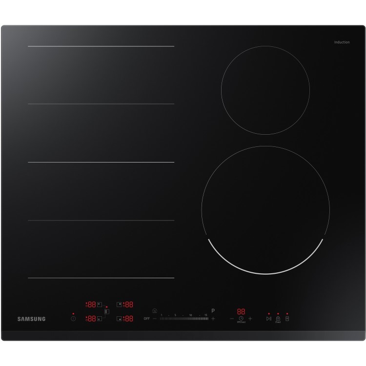 GRADE A1 - Samsung NZ64N7757GK 60cm Four Zone Induction Hob with Flex Zone Plus and Wi-Fi Connectivity