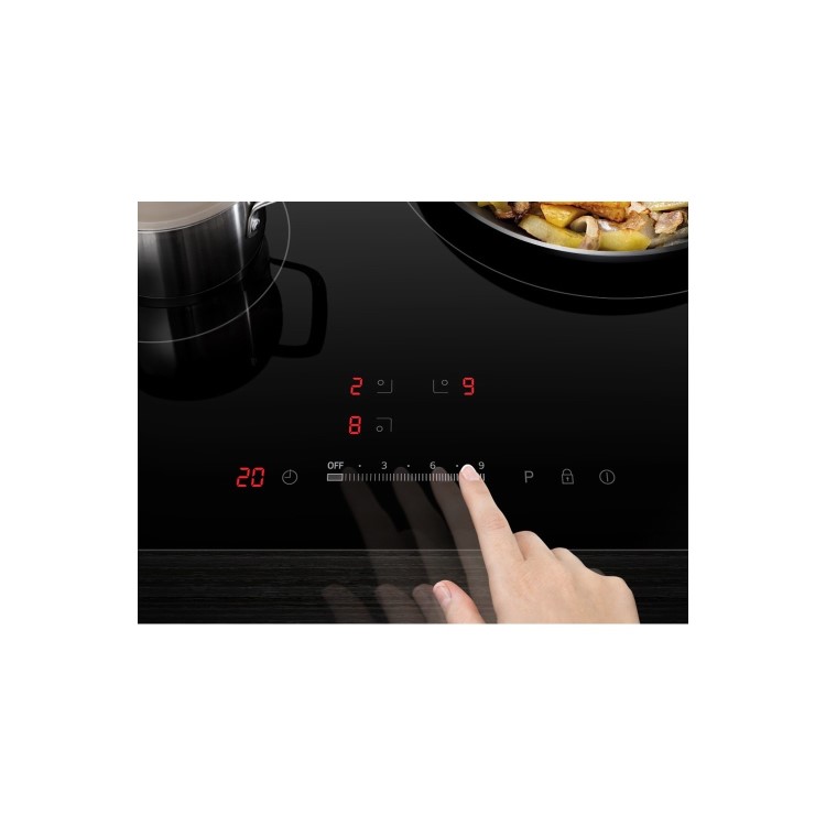 GRADE A1 - Samsung NZ64N7757GK 60cm Four Zone Induction Hob with Flex Zone Plus and Wi-Fi Connectivity