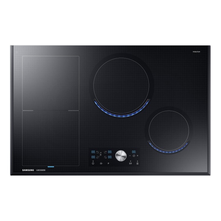 Samsung NZ84J9770EK 80cm Four Zone Chef Collection Induction Hob with Virtual Flame Technology