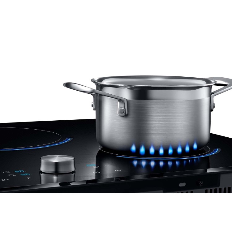 Samsung NZ84J9770EK 80cm Four Zone Chef Collection Induction Hob with Virtual Flame Technology
