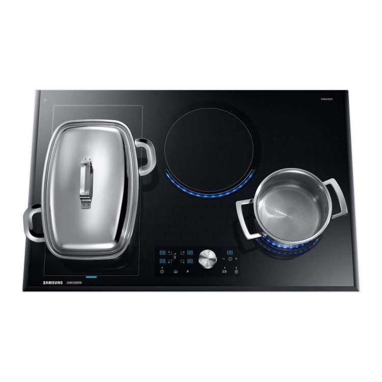 Samsung NZ84J9770EK 80cm Four Zone Chef Collection Induction Hob with Virtual Flame Technology