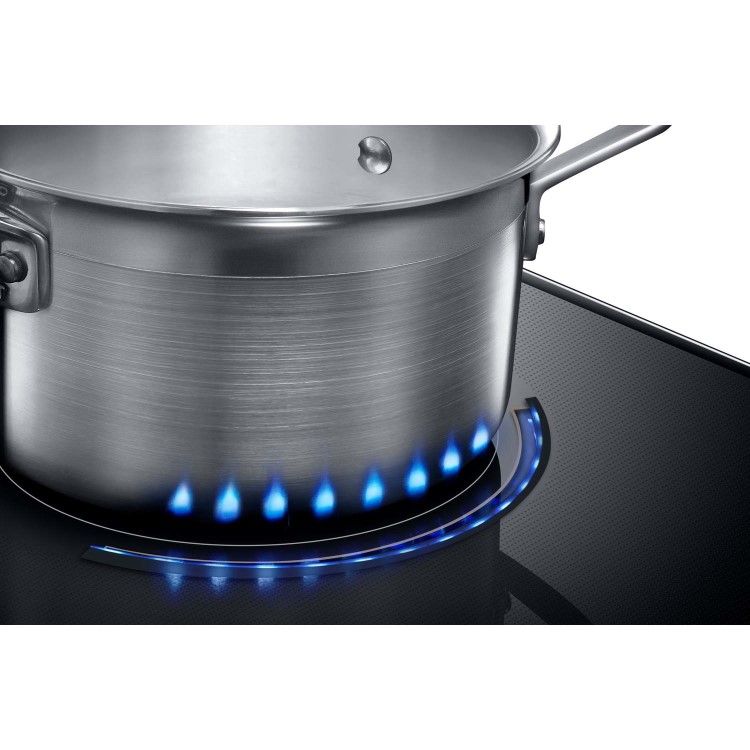 Samsung NZ84J9770EK 80cm Four Zone Chef Collection Induction Hob with Virtual Flame Technology