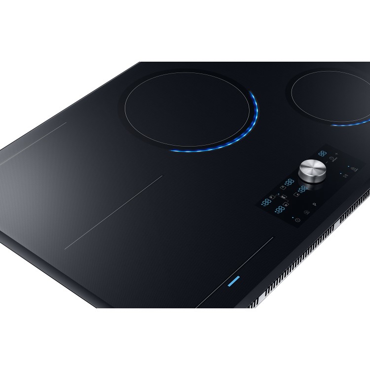 Refurbished Samsung NZ84T9770EK 80cm 4 Zone Induction Hob with Bridge Zone and Virtual Flame