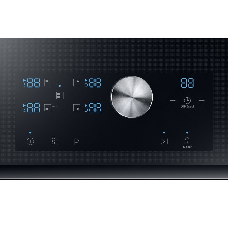 Refurbished Samsung NZ84T9770EK 80cm 4 Zone Induction Hob with Bridge Zone and Virtual Flame