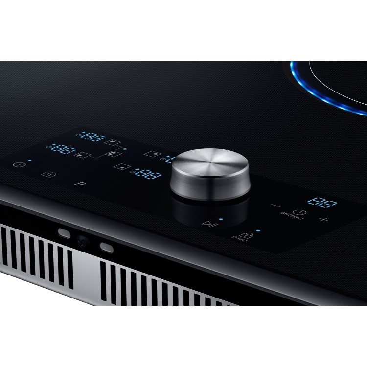 Refurbished Samsung NZ84T9770EK 80cm 4 Zone Induction Hob with Bridge Zone and Virtual Flame