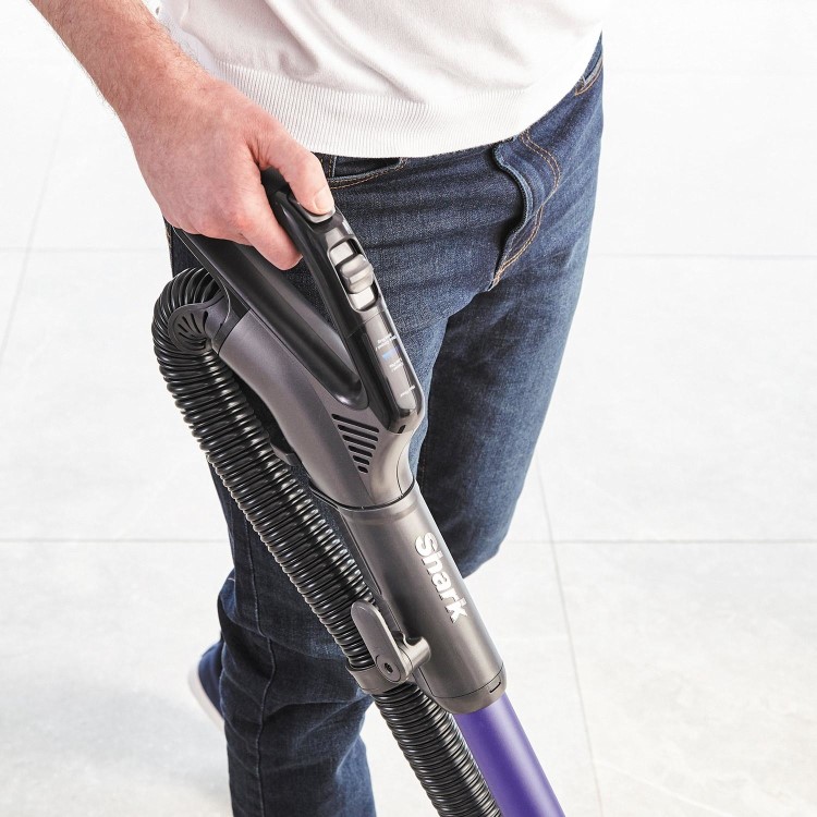 Shark NZ850UK Anti Hair Wrap DuoClean Lift-Away Upright Vacuum Cleaner - Purple
