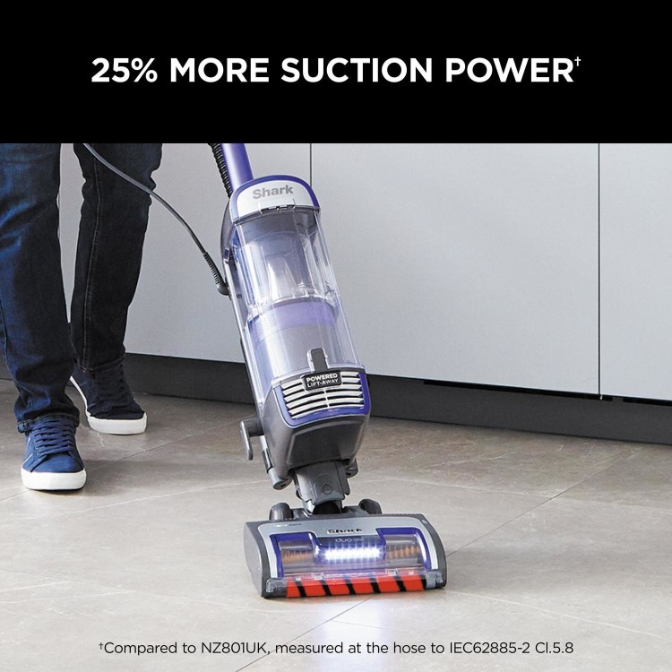Shark NZ850UK Anti Hair Wrap DuoClean Lift-Away Upright Vacuum Cleaner - Purple