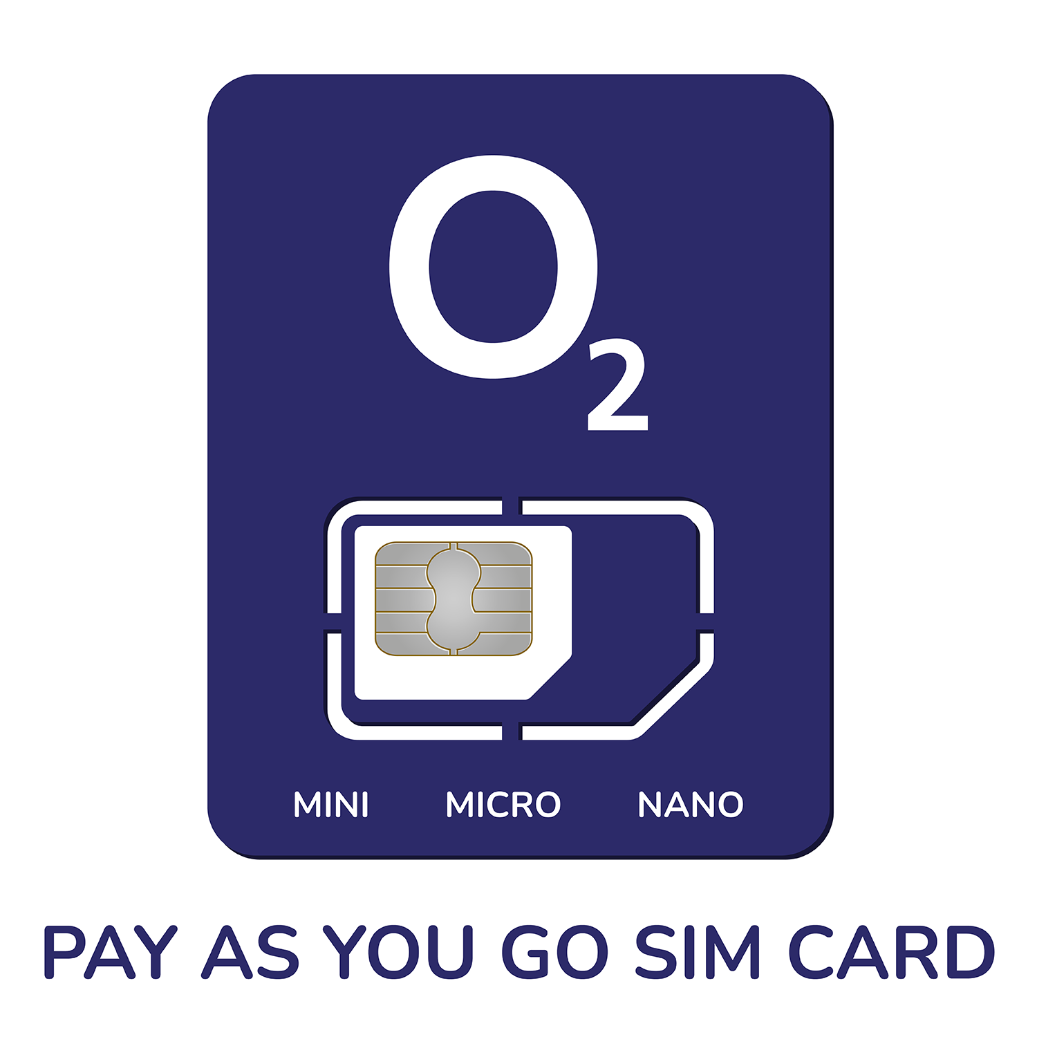O2 Pay As You Go Sim Card Trio O2TRIO-PAYG | Appliances Direct