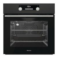 GRADE A2 - Hisense O521ABUK Electric Built-in Single Oven With Steam Cleaning - Black