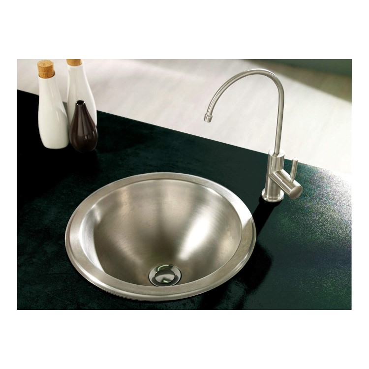 Astracast OB10XBHOMEPK Orb Single Bowl Undermount Or Inset Brushed Stainless Steel Sink And Vida Springflow Tap