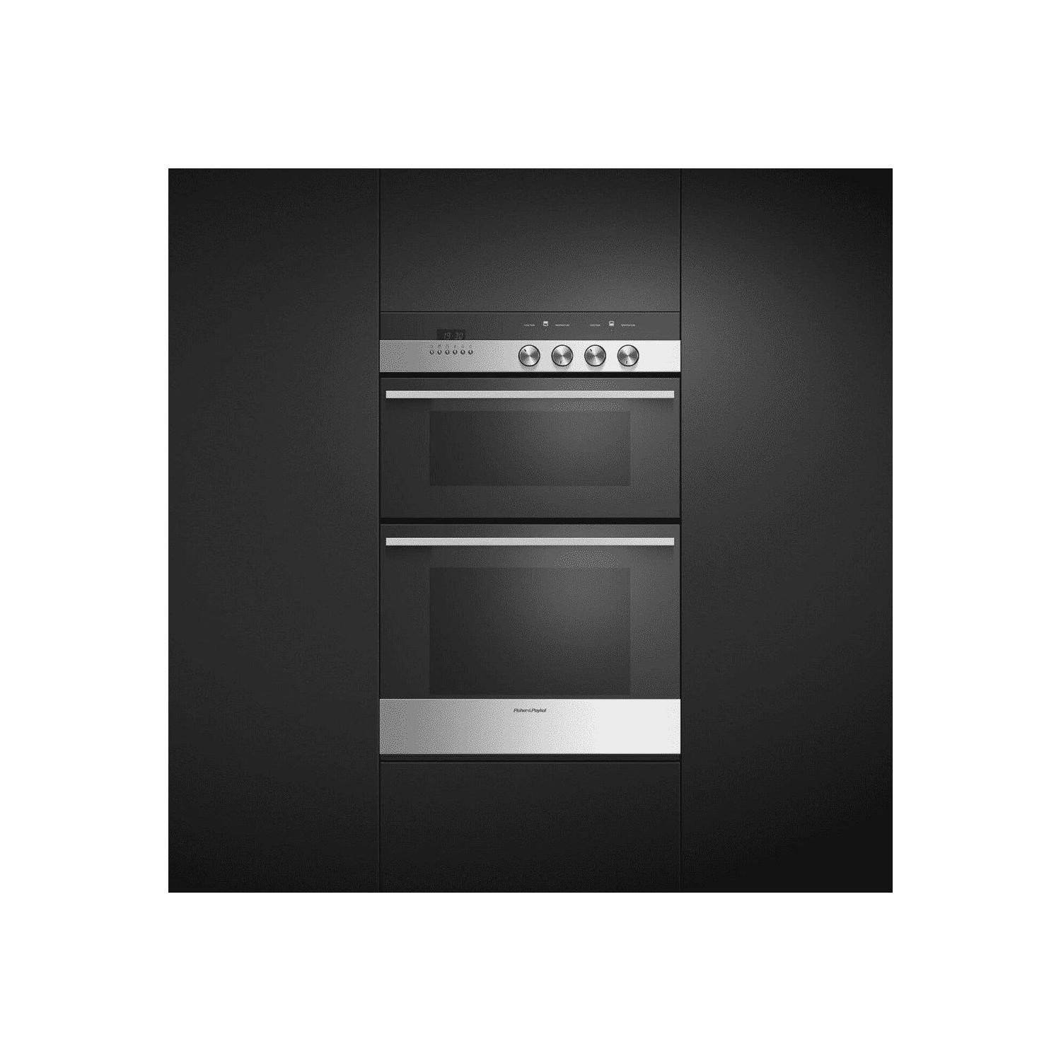 Fisher & Paykel Electric Built In Double Oven Brushed Stainless Steel