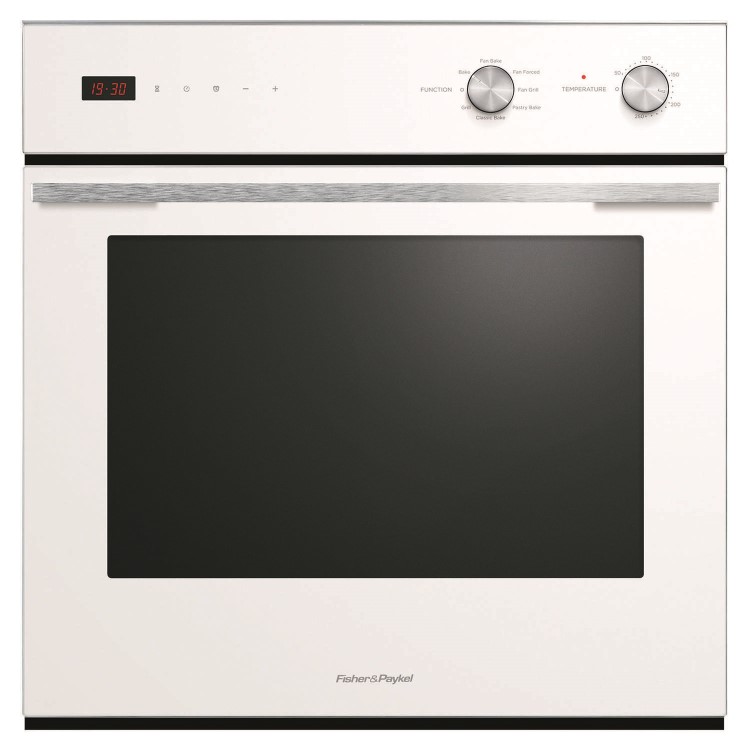 Fisher & Paykel OB60SC7CEW1 Classic 72 L 7 Function Electric Single Oven With Electronic Clock White