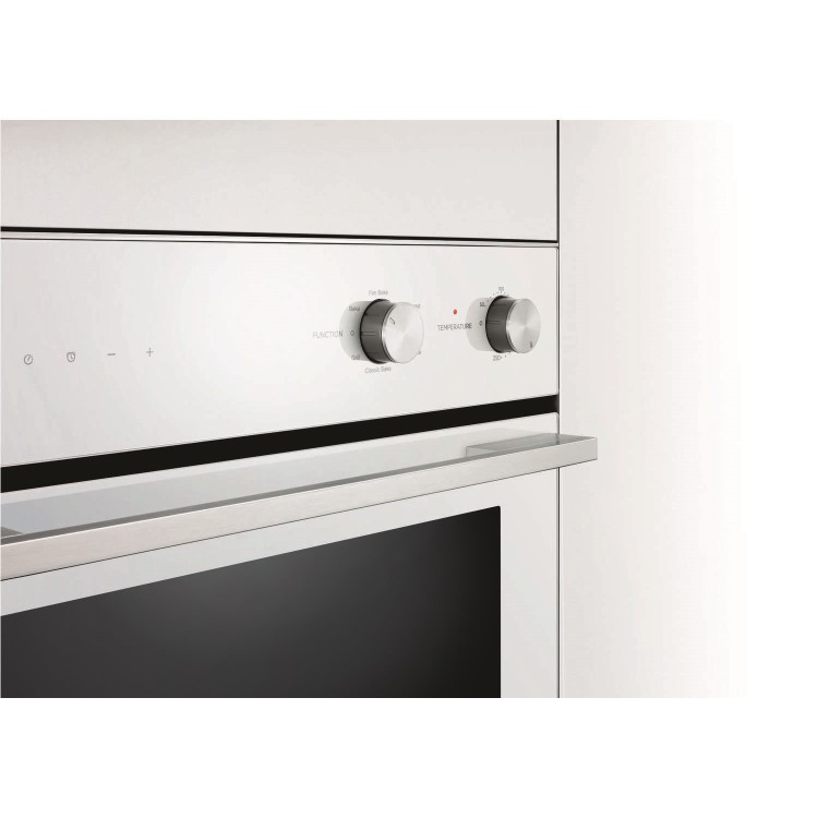 Fisher & Paykel OB60SC7CEW1 Classic 72 L 7 Function Electric Single Oven With Electronic Clock White
