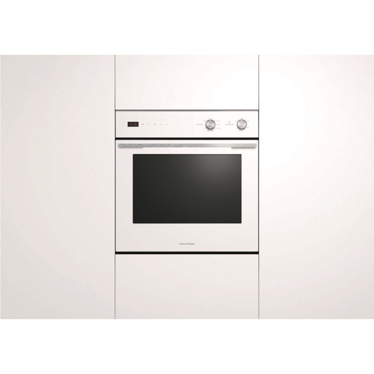 Fisher & Paykel OB60SC7CEW1 Classic 72 L 7 Function Electric Single Oven With Electronic Clock White