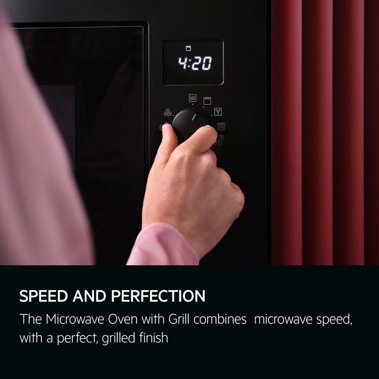 AEG 6000 Series Built-In Combination Microwave Oven with Grill - Black