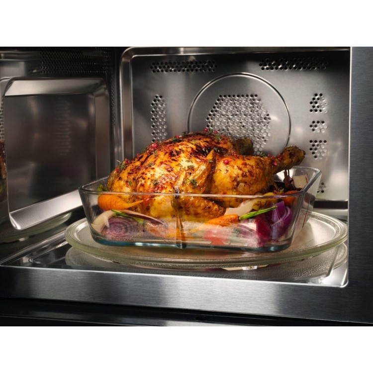 AEG 6000 Series Built-In Combination Microwave Oven - Black