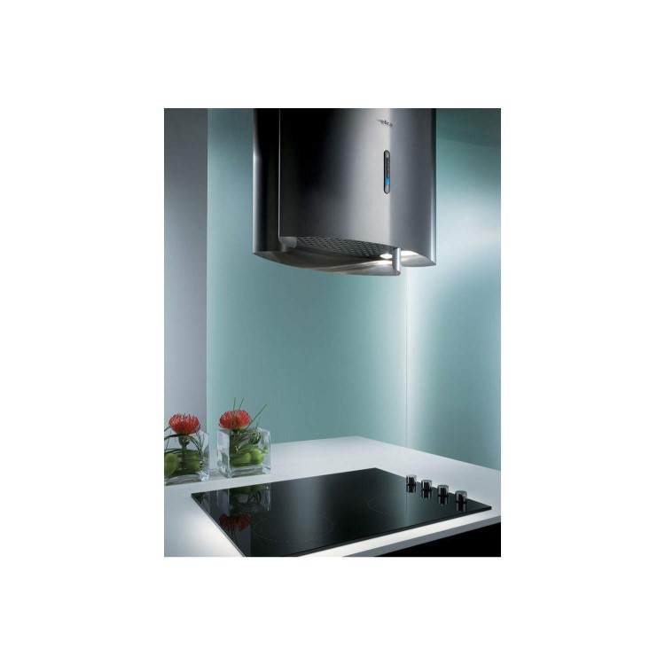 Elica OBELISKRM David Lewis Designed 44 x 31cm Stainless Steel Island Cooker Hood For Use With Exter