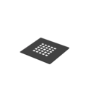 1200x900mm Rectangular Shower Tray 27mm with Grate - Black Stone Resin Slate Effect - Sileti
