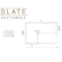 1200x900mm Rectangular White Slate Shower Tray 27mm - Stone Resin - Sileti