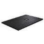 1400x900mm Rectangular Shower Tray 27mm with Grate - Black Stone Resin Slate Effect - Sileti