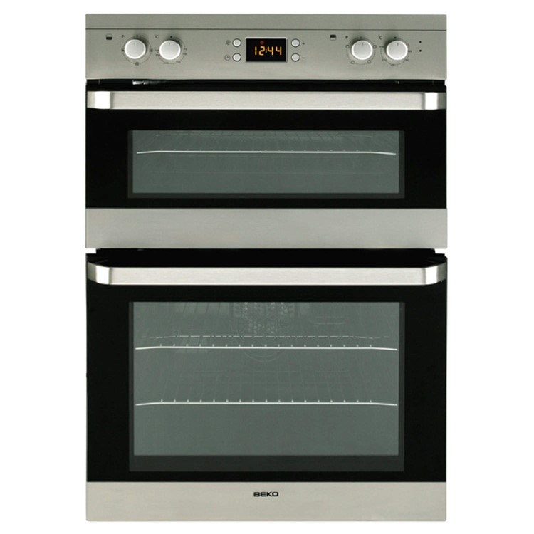 GRADE A1 - Beko ODF22300X Fanned Electric Built In Double Oven - Stainless Steel