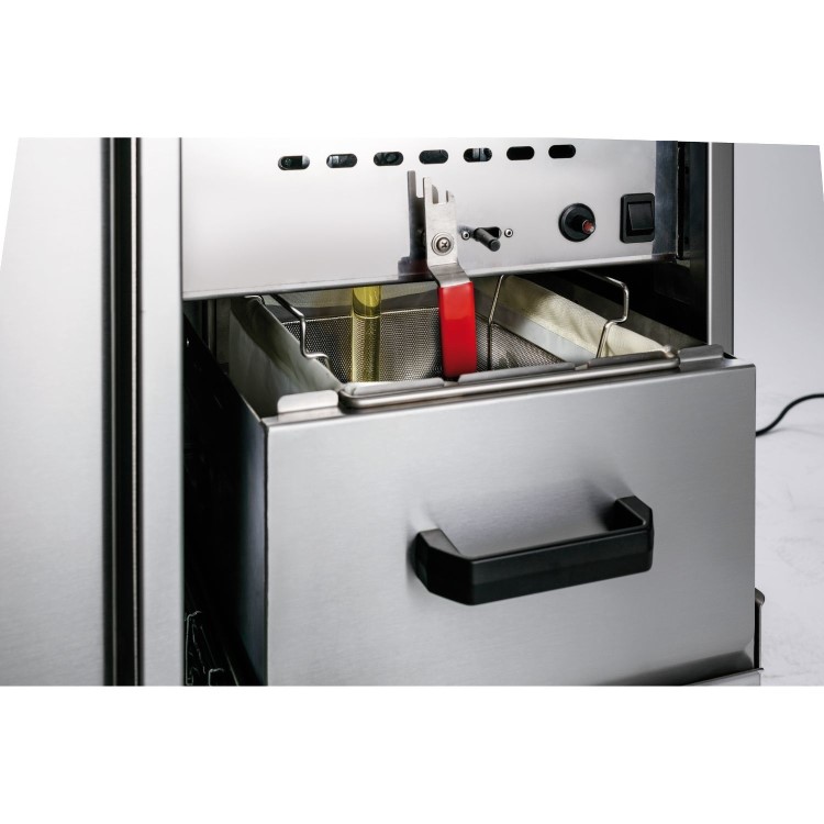 Lincat Opus 800 Floor Standing Electric Fryer - 2 x 17 Ltr, Twin Tank, 3 Phase