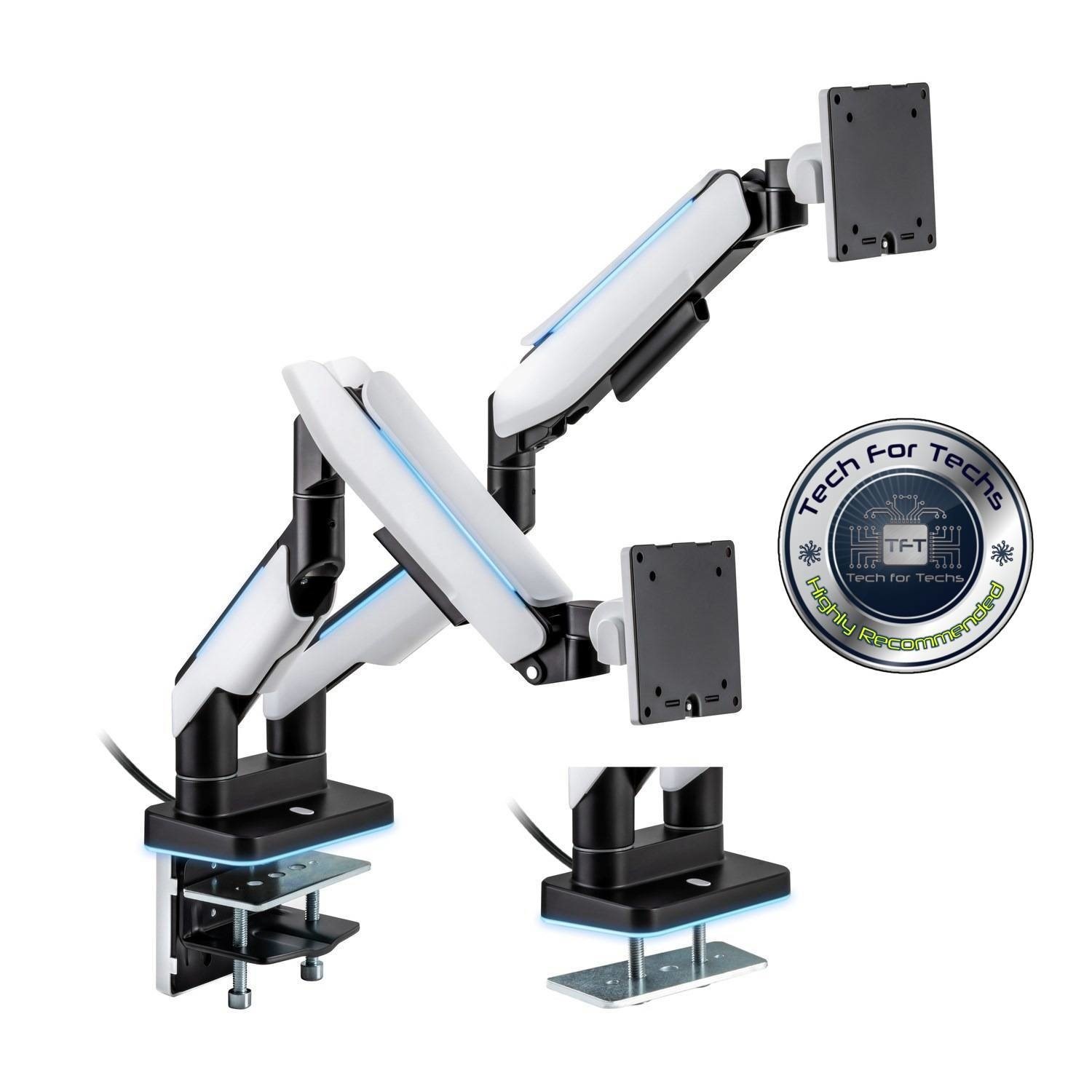 electriQ Premium Gaming Dual Monitor Arm...