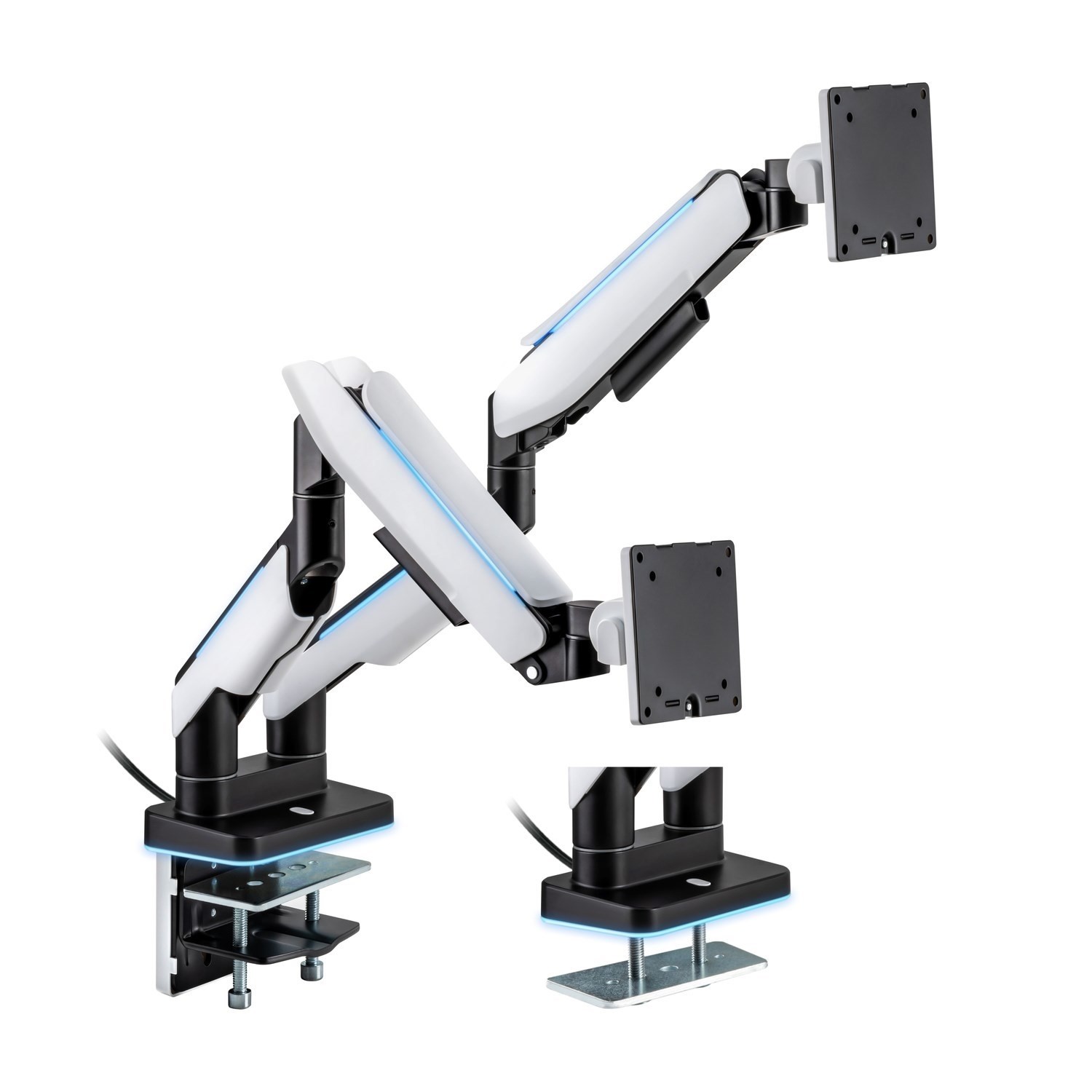 electriQ Premium Gaming Dual Monitor Arms with RGB OEM-P-GAMINGDUAL – image 2