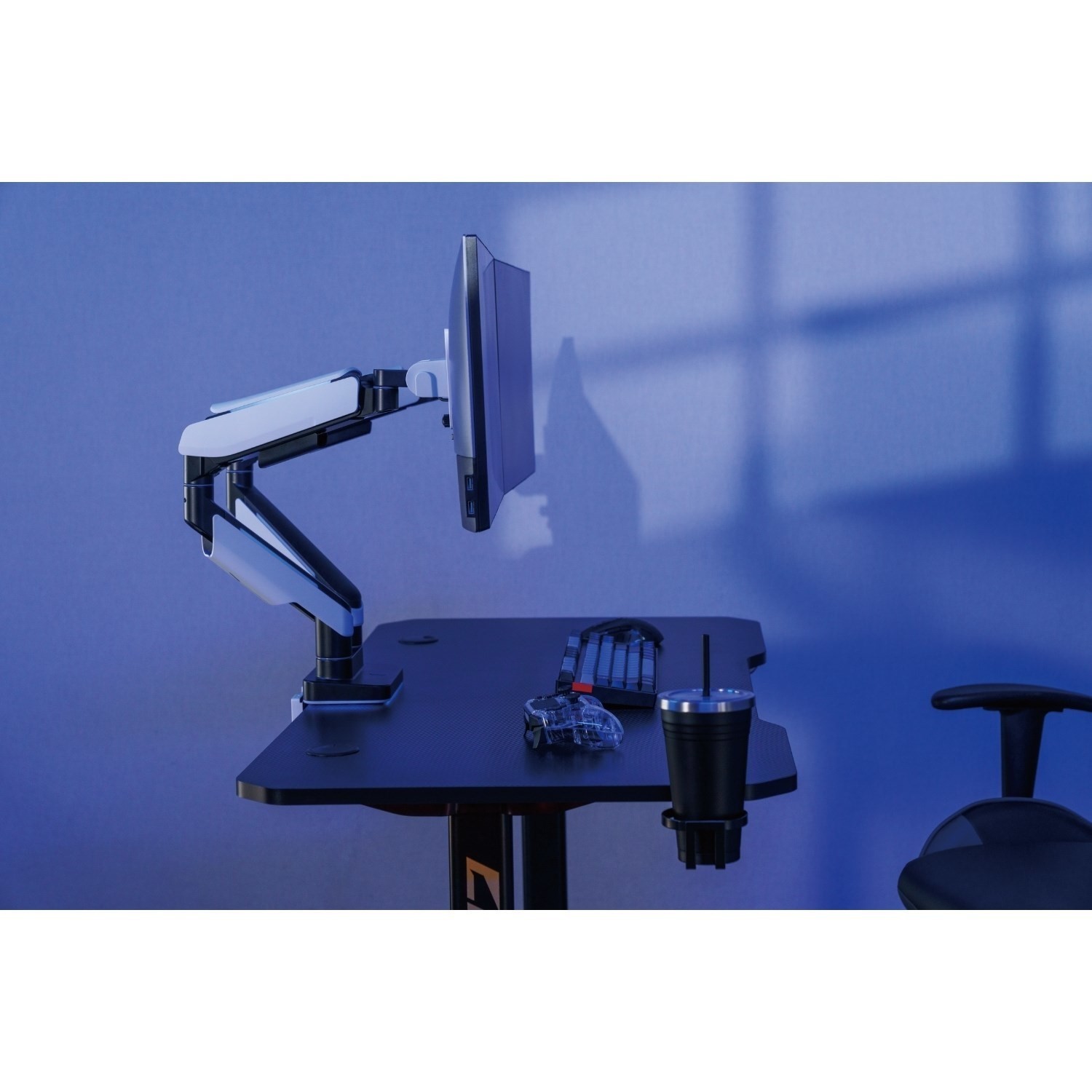 electriQ Premium Gaming Dual Monitor Arms with RGB OEM-P-GAMINGDUAL – image 7
