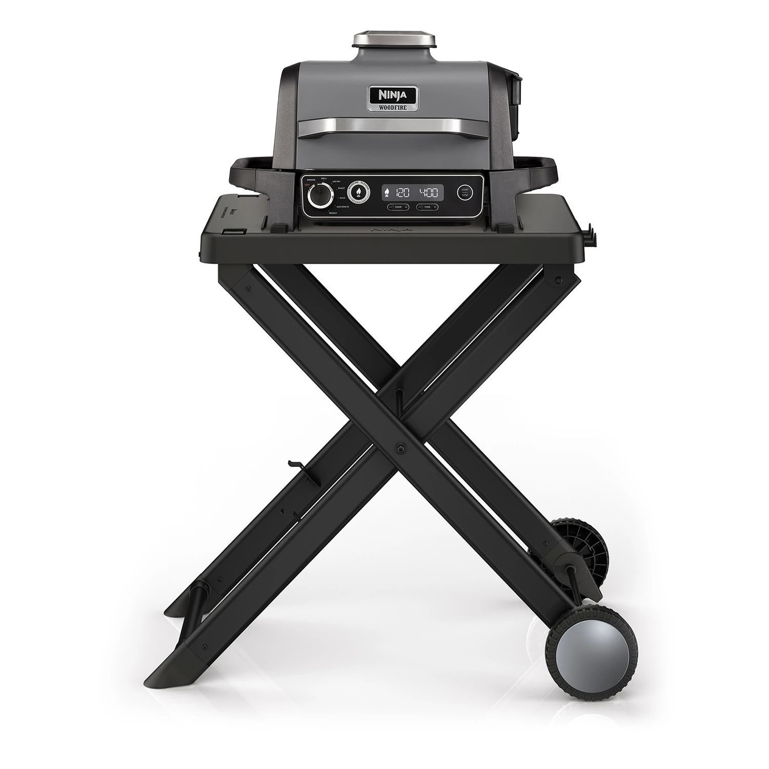 Ninja Woodfire Electric BBQ Grill Smoker With Cover And Stand ninja-woodfire-electric-bbq-grill-smoker-with-cover-and-stand