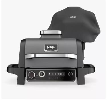 OG701UK Woodfire Electric BBQ Grill Cover Included