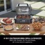 Ninja OG850UK Woodfire XL Electric BBQ Grill & Smoker - Black/Grey