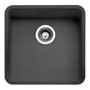 Single Bowl Grey Stainless Steel Kitchen Sink - Reginox OHIO 40X40 CB
