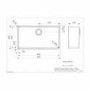 Reginox Single Bowl Stainless Steel Beige Kitchen Sink
