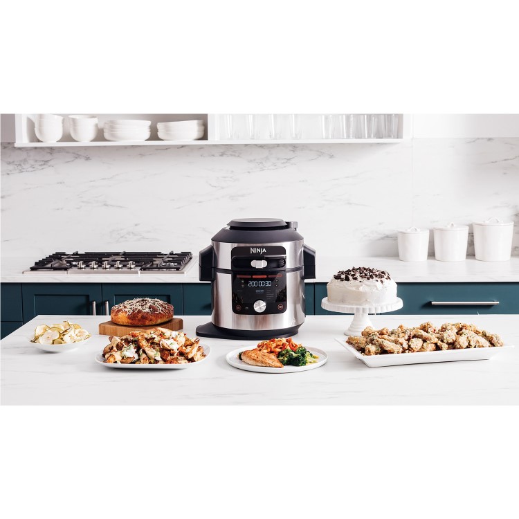 Ninja Foodi Max 14-in-1 7.5L SmartLid Multi-Cooker with Air Fryer - Stainless Steel