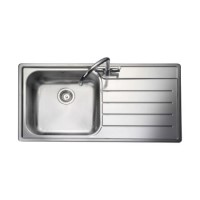 GRADE A3 - Rangemaster OL9851R Oakland 985x508 1.0 Bowl RHD Stainless Steel Sink
