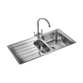 Rangemaster OL9852L Oakland 985x508 1.5 Bowl LHD Stainless Steel Sink